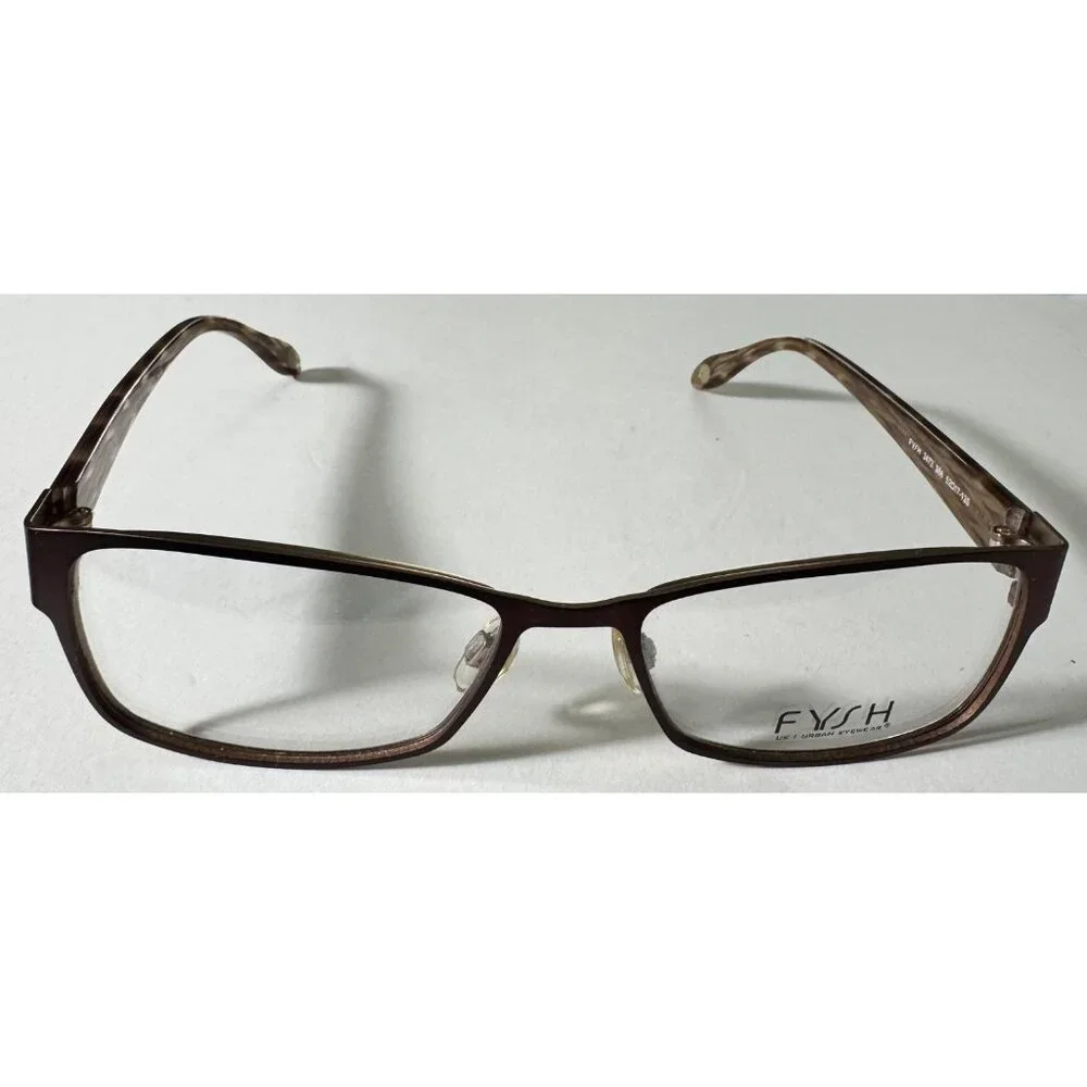Fysh Urban Eyewear 3473 FRAMES ONLY Brown Metal Womens Glasses 52-17-135 986